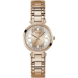 Guess Crystal Clear Rose Gold Dial Rose Gold Steel Strap Watch for Women - GW0470L3