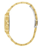 Guess Deco Quartz Crystals Gold Dial Gold Steel Strap Watch For Women - GW0472L2