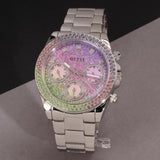 Guess GW0483L1 women's watch with rainbow crystal accents
