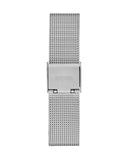 Guess Quartz Silver Dial Silver Mesh Strap Watch For Women - GW050L1