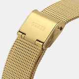 Guess Fame Diamonds Gold Dial Gold Mesh Bracelet Watch for Women - GW0508L2