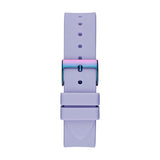 Guess Queen Quartz Purple Dial Purple Silicone Strap Watch For Women - GW0536L4