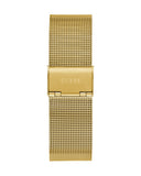 Guess Gadget Gold Dial Gold Mesh Bracelet Watch for Men - GW0538G2