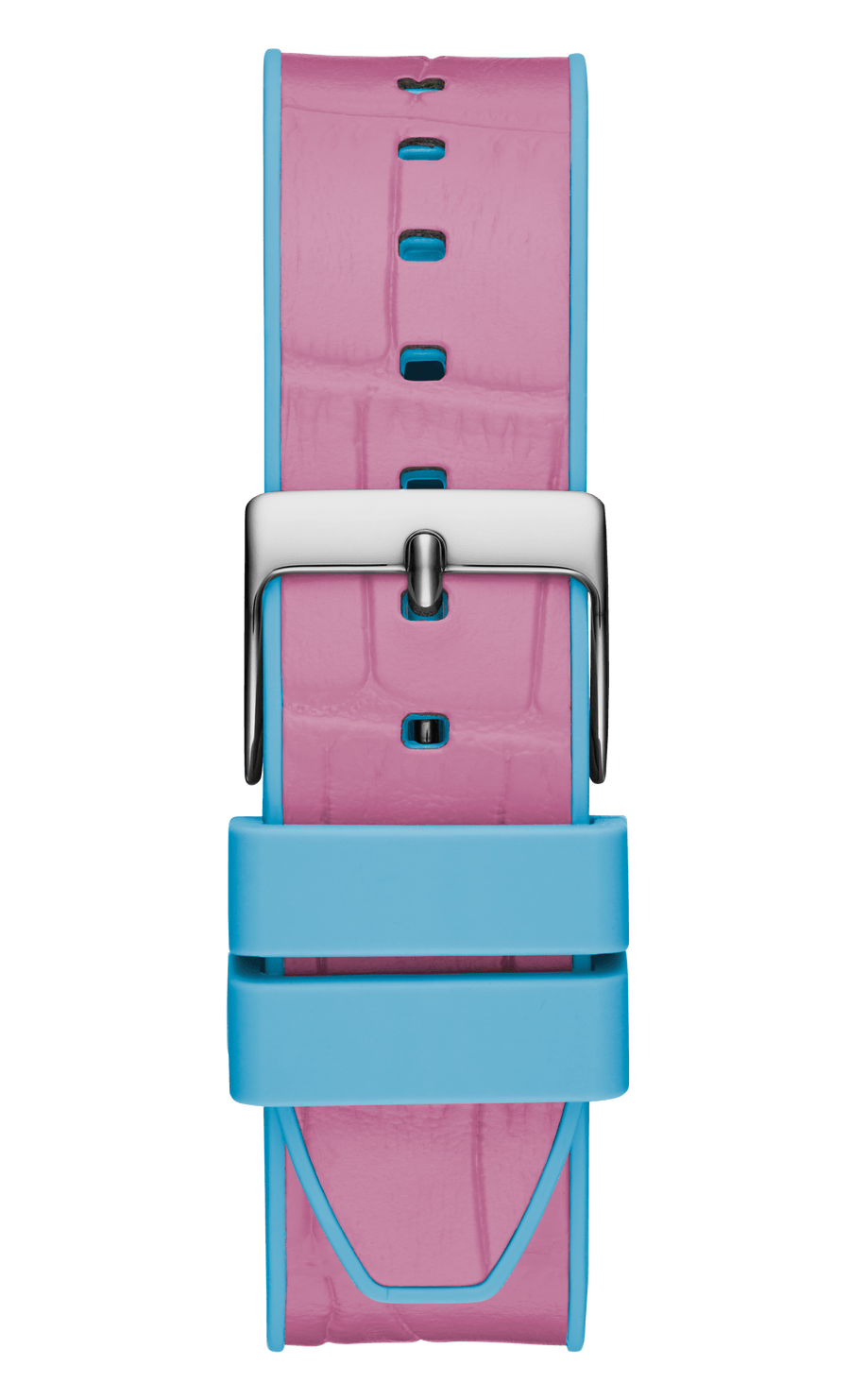 Guess Fusion Chronograph Pink Dial Pink Leather Strap Watch for Women - GW0553L5