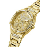 Guess Duchess Quartz Gold Dial Gold Steel Strap Watch For Women - GW0558L2