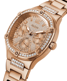 Guess Duchees Quartz Rose Gold Dial Rose Gold Steel Strap Watch For Women - GW0558L3