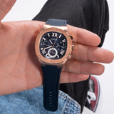 Guess Headline Multifunction Quartz Blue Dial Blue Silicone Strap Watch For Men - GW0571G2