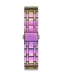 Guess Allara Quartz Purple Dial Purple Steel Strap Watch For Women - GW0604L4