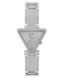 Guess Fame Quartz Crystals Silver Dial Silver Steel Strap Watch For Women - GW0644L1