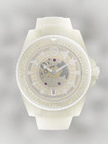 Gucci Dive Automatic White Dial White Rubber Strap Unisex Watch - YA136342