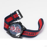 Gucci Dive Blue & Red Dial Blue & Red Nylon Strap Watch For Men - YA136214