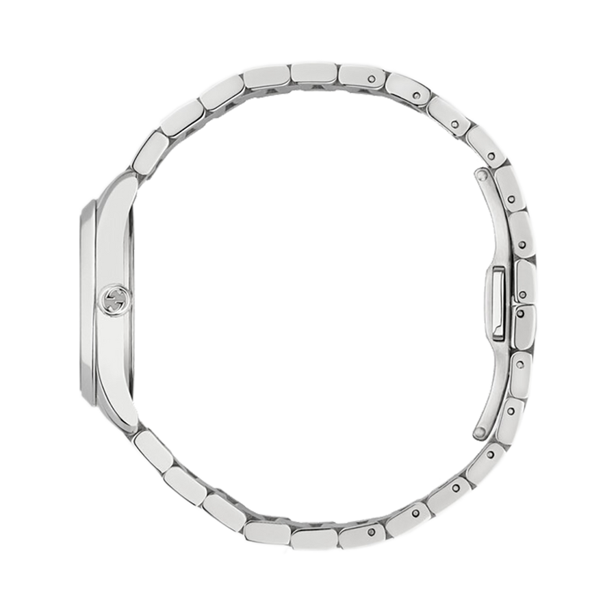 Gucci G Timeless Quartz Mother of Pearl Pink Dial Silver Steel Strap Watch For Women - YA1265013