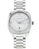 Gucci GG2570 White Dial Silver Steel Strap Watch For Women - YA142502