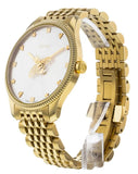 Gucci G Timeless Quartz Silver Dial Gold Steel Strap Watch For Women - YA1264155