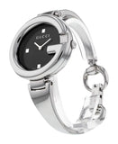 Gucci Guccisima Quartz Black Dial Silver Steel Strap Watch For Women - YA134501