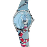 Gucci G Timeless Quartz Blue Dial Blue Leather Strap Watch For Men - YA1264080