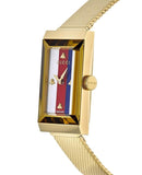 Gucci G-Frame Mother of Pearl Dial Yellow Gold Mesh Bracelet Watch For Women - YA147410