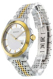 Gucci G Timeless Silver Dial Two Tone Steel Strap Watch For Women - YA126511