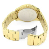 Guess BFF Multifunction Gold Dial Gold Steel Strap Watch for Men - W0231L2