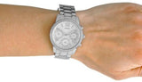 Guess Mini Sunrise Chronograph Quartz Silver Dial Silver Steel Strap Watch For Women - W0623L1