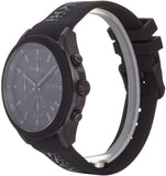 Hugo Boss Velocity Black Dial Black Rubber Strap Watch for Men - 1513720