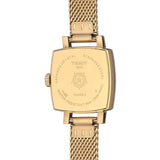 Tissot Lovely Square Silver Dial Gold Mesh Bracelet Watch For Women - T058.109.33.031.00