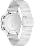 Hugo Boss Pilot Edition Black Dial Silver Mesh Bracelet Watch for Men - 1513886