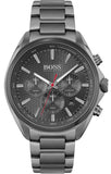 Hugo Boss Distinct Grey Dial Gren Steel Strap Watch for Men - 1513858