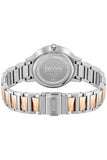 Hugo Boss Signature Silver Dial Two Tone Steel Strap Watch for Women - 1502567