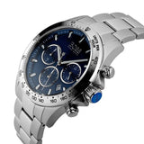 Hugo Boss Hero Sport Blue Dial Silver Steel Strap Watch for Men - 1513755