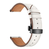 Fossil Cecile White Dial White Leather Strap Watch for Women - AM4484