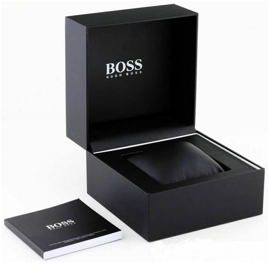 Hugo Boss Troper Chronograph Black Dial Brown Leather Strap Watch For Men - 1514100