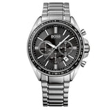 Hugo Boss Driver Chronograph Black Dial Silver Steel Strap Watch For Men - 1513080