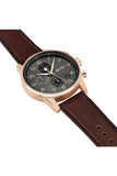 Hugo Boss Navigator Grey Dial Brown Leather Strap Watch for Men - 1513496