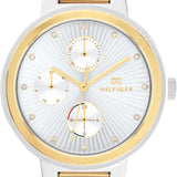 Tommy Hilfiger Joy Chronograph Silver Dial Two Tone Steel Strap Watch for Women - 1782534