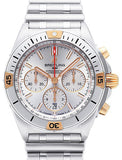 Breitling Chronomat B01 42 White Dial Silver Steel Strap Watch for Men - IB0134101G1A1