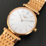 Longines La Grande Classique White Dial Rose Gold Mesh Bracelet Watch for Women - L4.209.1.92.8