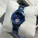 Michael Kors Portia Blue Dial Blue Stainless Steel Strap Watch for Women - MK3680