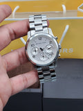 Michael Kors Runway Silver Dial Silver Steel Strap Watch for Women - MK5076