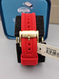 Fossil Bannon Multifunction Black Dial Red Silicone Strap Watch for Men - BQ2499