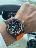 Breitling Endurance Pro Black Dial Orange Rubber Strap Watch for Men - X82310A51B1S1