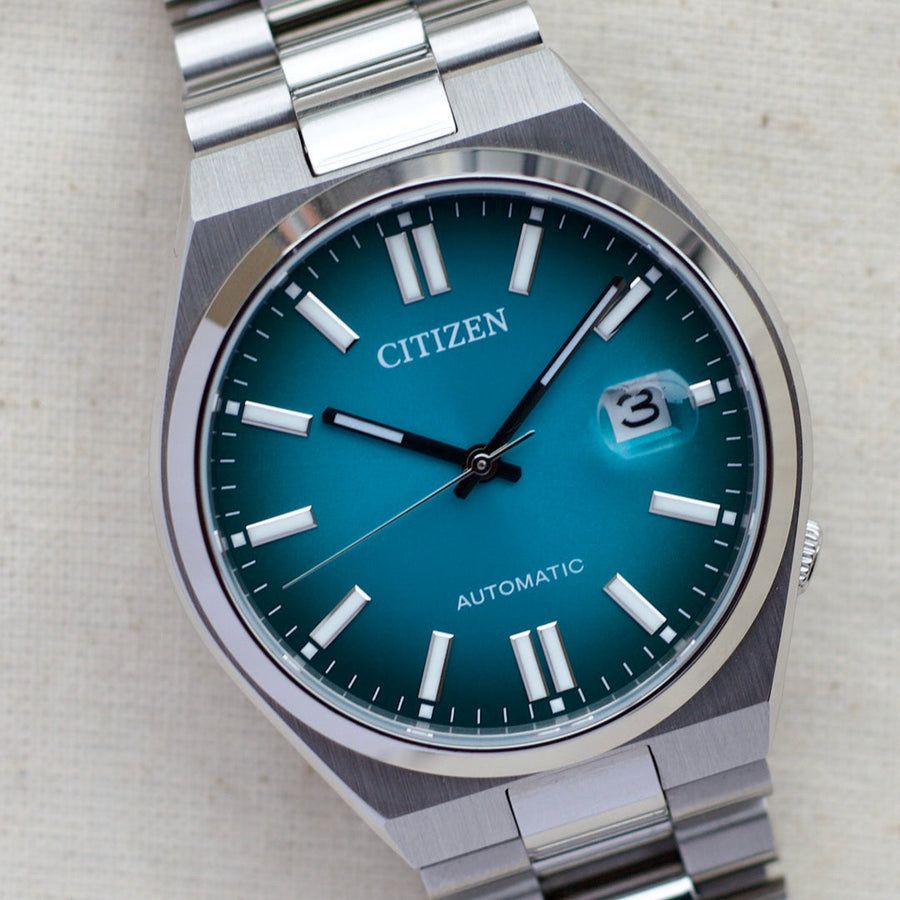 Citizen Tsuyosa Automatic Blue Dial Silver Steel Strap Watch For Men - NJ0151-88X