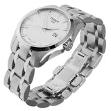 Tissot T Trend Couturier Chronograph White Dial Silver Steel Strap Watch For Men - T035.410.11.031.00