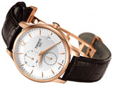 Tissot T Classic Tradition Chronograph White Dial Brown Leather Strap Watch For Men - T063.617.36.037.00