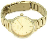 Hugo Boss Signature Gold Dial Gold Steel Strap Watch for Women - 1502541