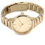 Hugo Boss Signature Gold Dial Gold Stainless Steel Strap Watch for Women - 1502540