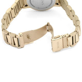 Hugo Boss Signature Gold Dial Gold Stainless Steel Strap Watch for Women - 1502540