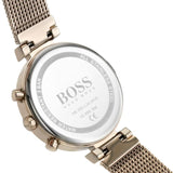 Hugo Boss Flawless White Dial Gold Mesh Bracelet Watch for Women - 1502553