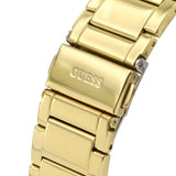 Guess Raven Diamonds Gold Dial Gold Steel Strap Watch for Women - GW0104L2