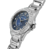 Bulova Marine Star Blue Dial Silver Steel Strap Watch for Women - 96R215